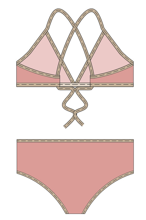 Girls Sun Lover Bikini Sewing Pattern Size 6 to 14 years