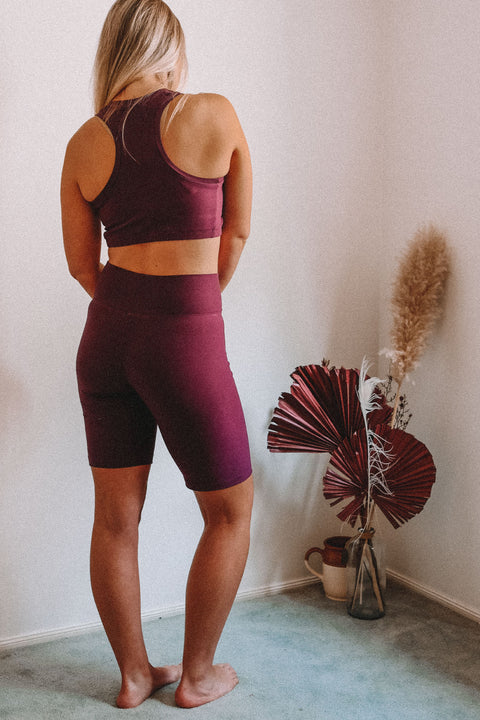 Activewear Easy Crop top & Gym Shorts Pattern