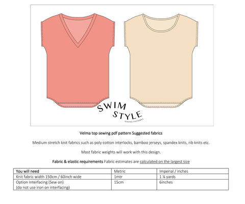 Velma Top Sewing Pattern