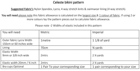 Celeste Bikini Sewing Pattern