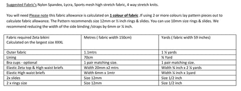 Zeta Bikini Sewing Pattern