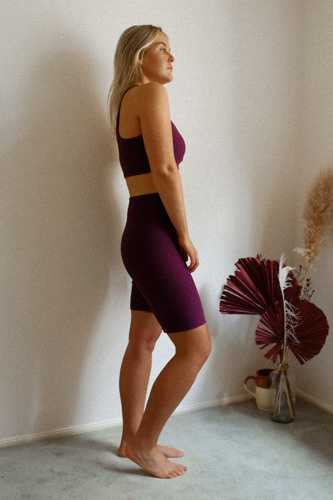 Activewear Easy Crop top & Gym Shorts Pattern