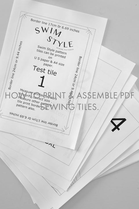 How to print & assemble pdf sewing tiles