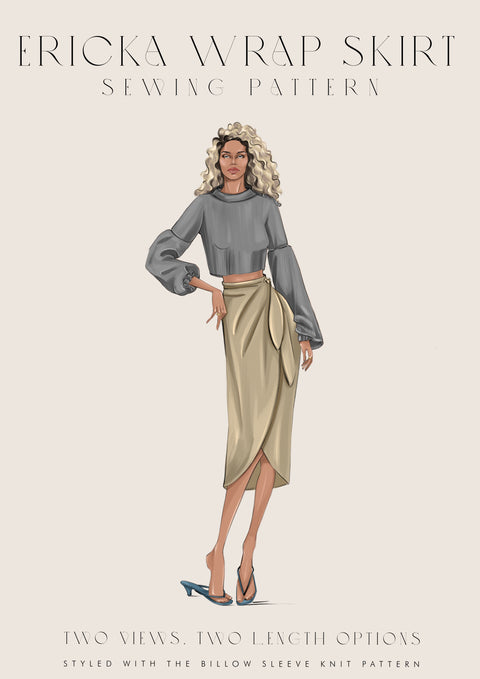 Ericka Wrap Skirt Sewing Pattern