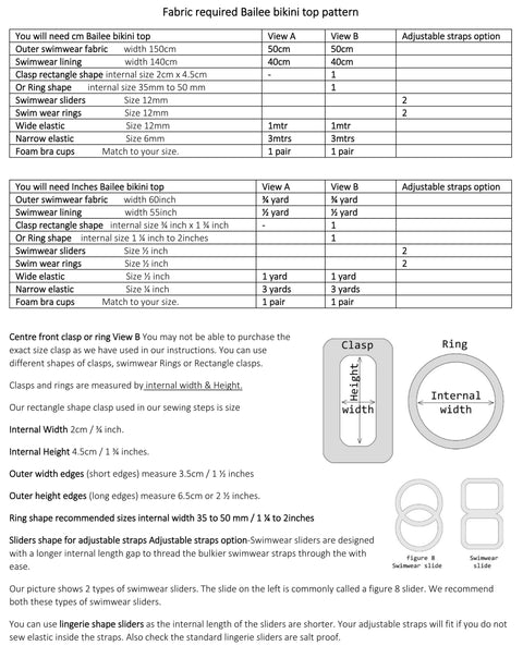 Bailee Bikini Top Sewing Pattern