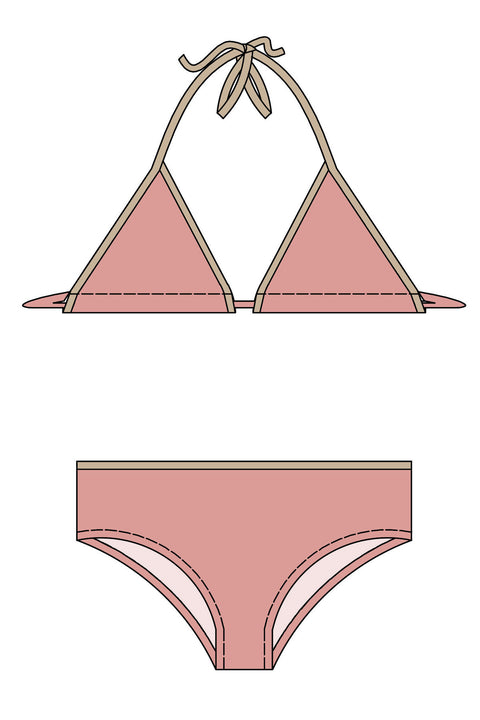 Girls Basic Bikini Sewing Pattern size 6 to 14 years