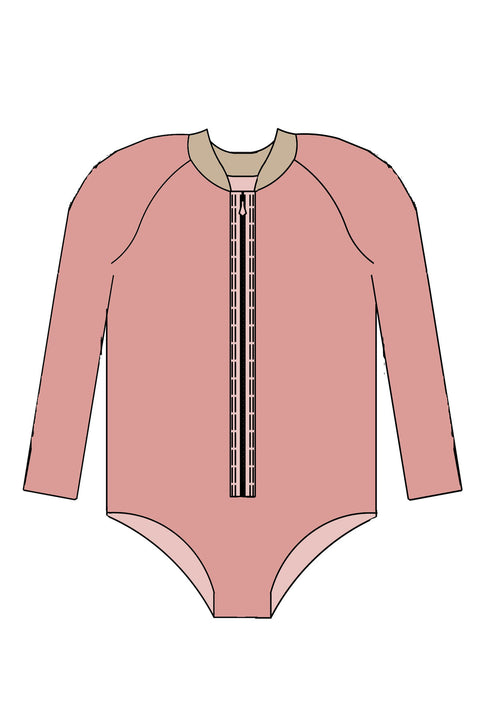 Girls Splashy Rashie Suit & Top Sewing Pattern size 2 to 7 yr