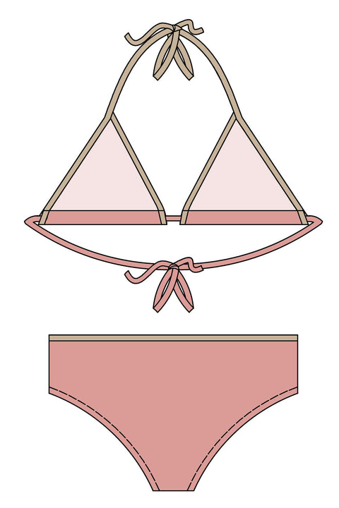 Girls Basic Bikini Sewing Pattern size 6 to 14 years