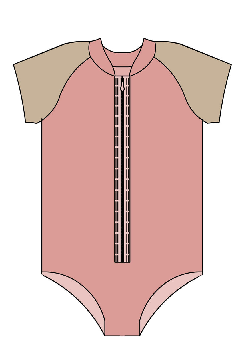 Sewing Pattern Rashie Girls Splashy Rashie Suit & Top Sewing Pattern size 2 to 7 yr – Swim ...