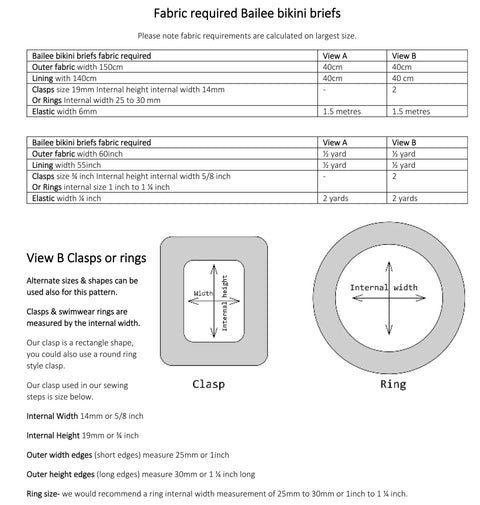 Bailee Bikini Bottom Sewing Pattern