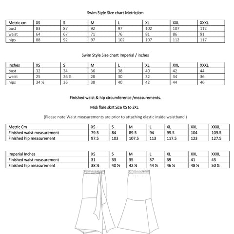 Midi Flare & Tiered Skirt Sewing Pattern