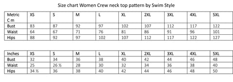 Crew Neck Top Sewing Pattern