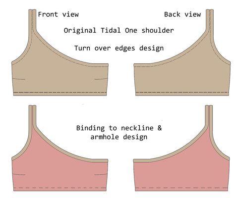 Tidal One Shoulder Bikini Top Sewing Pattern