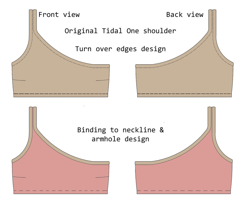 Tidal One Shoulder Bikini Top Sewing Pattern – Swim Style Patterns