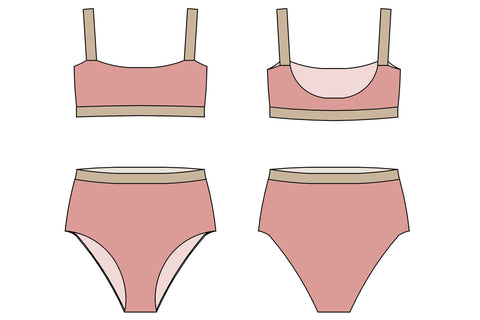 High Waist COllective Bikini Sewing Pattern