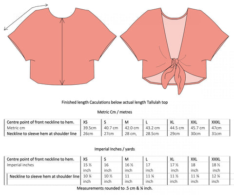 Tallulah Tie Top Sewing Pattern